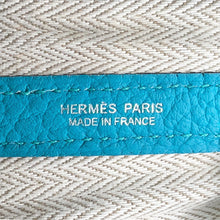 Load image into Gallery viewer, HERMES Garden Party Turquoise Negonda Leather Size PM