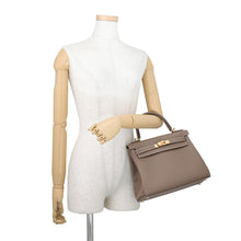 Load image into Gallery viewer, HERMES Kelly Retourne Etoupe Evercolor Size 28