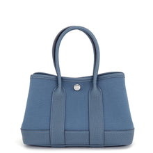 Load image into Gallery viewer, HERMES Neo Garden Blue Tempete Toile Officier Negonda Leather Size 23