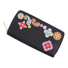将图像加载到图库查看器中,LOUIS VUITTON Zippy Wallet NoirM62296 Epi Leather/Flower