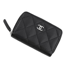 Load image into Gallery viewer, CHANEL Matelassé Classic Zip Coin Purse BlackAP0216-Y01588-C3906 Caviar Leather