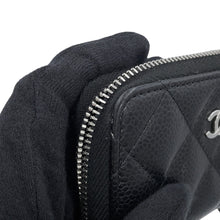 Load image into Gallery viewer, CHANEL Matelassé Classic Zip Coin Purse BlackAP0216-Y01588-C3906 Caviar Leather