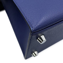 将图像加载到图库查看器中,HERMES Kelly Sellier tricolor Blue Saphir/Blue France/Black Epsom Size 25
