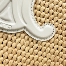 将图像加载到图库查看器中,CELINE Cabas Thais Natural/White116302FF7.01BC Raffia Leather Size Small