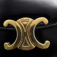 将图像加载到图库查看器中,CELINE Triomphe Boubas Claire 2-way Bag Black10L063GCJ.38NO Leather Size Mini