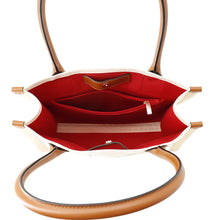 Load image into Gallery viewer, Christian Louboutin Nastrolbi Tote E/W Natural32352335504 Canvas Leather Size Small