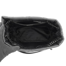 Load image into Gallery viewer, PRADA Nappa Stitch Chain Tote Bag Black1BG298 Leather
