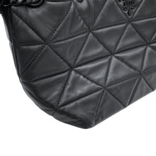 Load image into Gallery viewer, PRADA Nappa Stitch Chain Tote Bag Black1BG298 Leather
