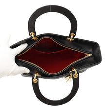 Load image into Gallery viewer, Dior Cannage Lady Dior Black Lambskin Size Large