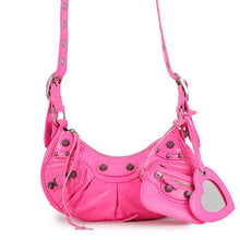 将图像加载到图库查看器中,BALENCIAGA Le Cagoule Shoulder Bag Pink671309 Leather Size XS