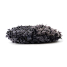 Load image into Gallery viewer, Bottega Veneta Hobo One Shoulder Bag Black/Purple Leather Fur