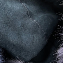 Load image into Gallery viewer, Bottega Veneta Hobo One Shoulder Bag Black/Purple Leather Fur