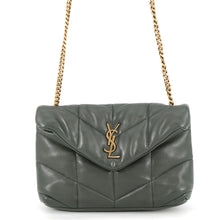 Load image into Gallery viewer, SAINT LAURENT PARIS Loulou Puffer Green620333 Leather