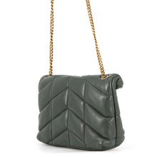 Load image into Gallery viewer, SAINT LAURENT PARIS Loulou Puffer Green620333 Leather