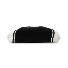 将图像加载到图库查看器中,SAINT LAURENT PARIS Rive Gauche Beach Towel Bag Black/White735067 Cotton