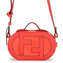 将图像加载到图库查看器中,FENDI Orlock camera bag Red8BS058 Leather suede Size Small