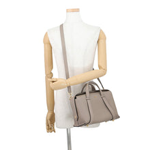 Load image into Gallery viewer, FENDI Boston 365 2-way Bag Greige8BL152 Leather Size Medium