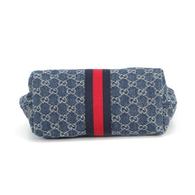 Load image into Gallery viewer, GUCCI Gilio Cherie Line 2WAY Bag Blue860845 GGDenim Size Small