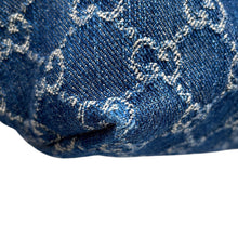 Load image into Gallery viewer, GUCCI Gilio Cherie Line 2WAY Bag Blue860845 GGDenim Size Small