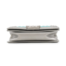 将图像加载到图库查看器中,CHANEL Boy Chanel ChainShoulder Bag Silver/TurquoiseA67085 Leather Enamel