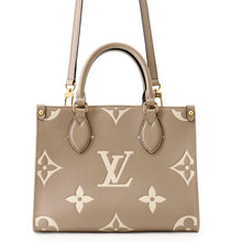 Load image into Gallery viewer, LOUIS VUITTON Onthego Tourterelle claimM45779 Bicolor Monogram Empreinte Leather Monogram Giant Size PM