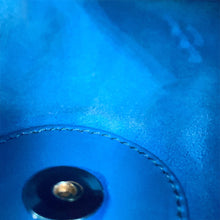 将图像加载到图库查看器中,Ferragamo Vara Ribbon Drawstring Bag Chain Shoulder Blue21H491 Leather