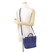 将图像加载到图库查看器中,CELINE Luggage shopper Blue168243 Leather Size Nano