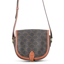 Load image into Gallery viewer, CELINE Medium Folco Triomphe Shoulder Tan191502BZJ04LU PVC Leather
