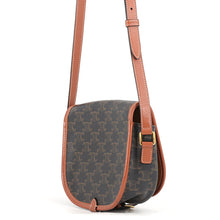 Load image into Gallery viewer, CELINE Medium Folco Triomphe Shoulder Tan191502BZJ04LU PVC Leather