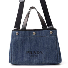 Load image into Gallery viewer, PRADA 2WAYBag Blue/Black1BG311 Denim Leather