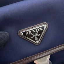 Load image into Gallery viewer, PRADA Re-Nylon Phone Case Shoulder Navy/Brown2ZH194_384_F0C1B Nylon suede leather