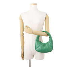 Load image into Gallery viewer, PRADA Soft Padded 2-Way Bag Green1BA384_2DYI_F0458 Nappa Leather Size Mini