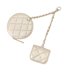 将图像加载到图库查看器中,CHANEL 2024 Year Gift: Matelasse AirPods Case Gold Lambskin