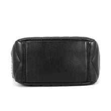 将图像加载到图库查看器中,SAINT LAURENT PARIS Matelassé Loulou Bowling Bag Black574102 Leather Size Small
