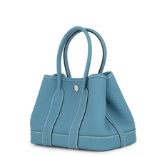 将图像加载到图库查看器中,HERMES Neo Garden New Blue Jean Negonda Leather Size 23