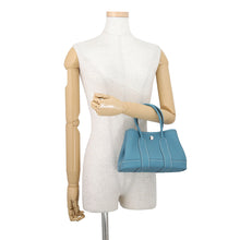 将图像加载到图库查看器中,HERMES Neo Garden New Blue Jean Negonda Leather Size 23