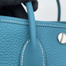 将图像加载到图库查看器中,HERMES Neo Garden New Blue Jean Negonda Leather Size 23