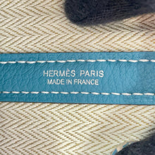 将图像加载到图库查看器中,HERMES Neo Garden New Blue Jean Negonda Leather Size 23