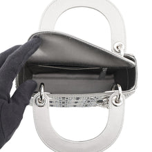 将图像加载到图库查看器中,Dior Lady Dior 2way Bag GrayM0500PRTC_M932 Satin Rhinestone Size Mini