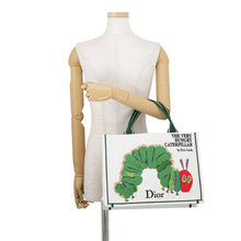 将图像加载到图库查看器中,Dior Book Tote Bag: The Very Hungry Caterpillar White/MulticolorM1354PEUG_M50E Canvas Size Medium
