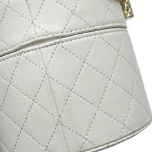 Load image into Gallery viewer, CHANEL Matelasse Small Vanity Chain Shoulder Bag WhiteAP1616 Calf Leather