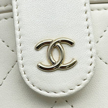 Load image into Gallery viewer, CHANEL Matelasse Small Vanity Chain Shoulder Bag WhiteAP1616 Calf Leather