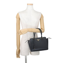 Load image into Gallery viewer, PRADA 2WAY Tote Bag Black1BA409 Leather