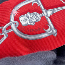 Load image into Gallery viewer, HERMES Twilly C'est La Fete Rose Bonbon / Orange / Red Silk100%