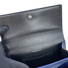 将图像加载到图库查看器中,BALENCIAGA BB Sharp 2-Way Handbag Navy580640 Embossed Leather Size XS