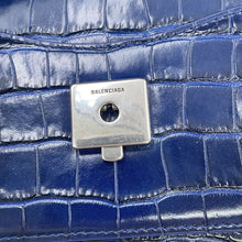 将图像加载到图库查看器中,BALENCIAGA BB Sharp 2-Way Handbag Navy580640 Embossed Leather Size XS