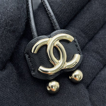 Load image into Gallery viewer, CHANEL CC Logo Drawstring BagShoulder Bag BlackAS2314 Lambskin