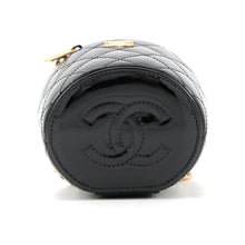 Load image into Gallery viewer, CHANEL Matelasse ChainShoulder vanity case BlackAP2873 Patent Leather