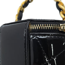 Load image into Gallery viewer, CHANEL Matelasse ChainShoulder vanity case BlackAP2873 Patent Leather