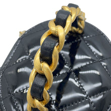 Load image into Gallery viewer, CHANEL Matelasse ChainShoulder vanity case BlackAP2873 Patent Leather